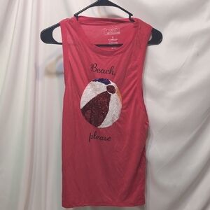 Freeze Women's Red Beach Tank Top Size Small NWOT
